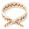 5Pcs Rustic Vine Embroidered Fabric Bow WristbandPrice