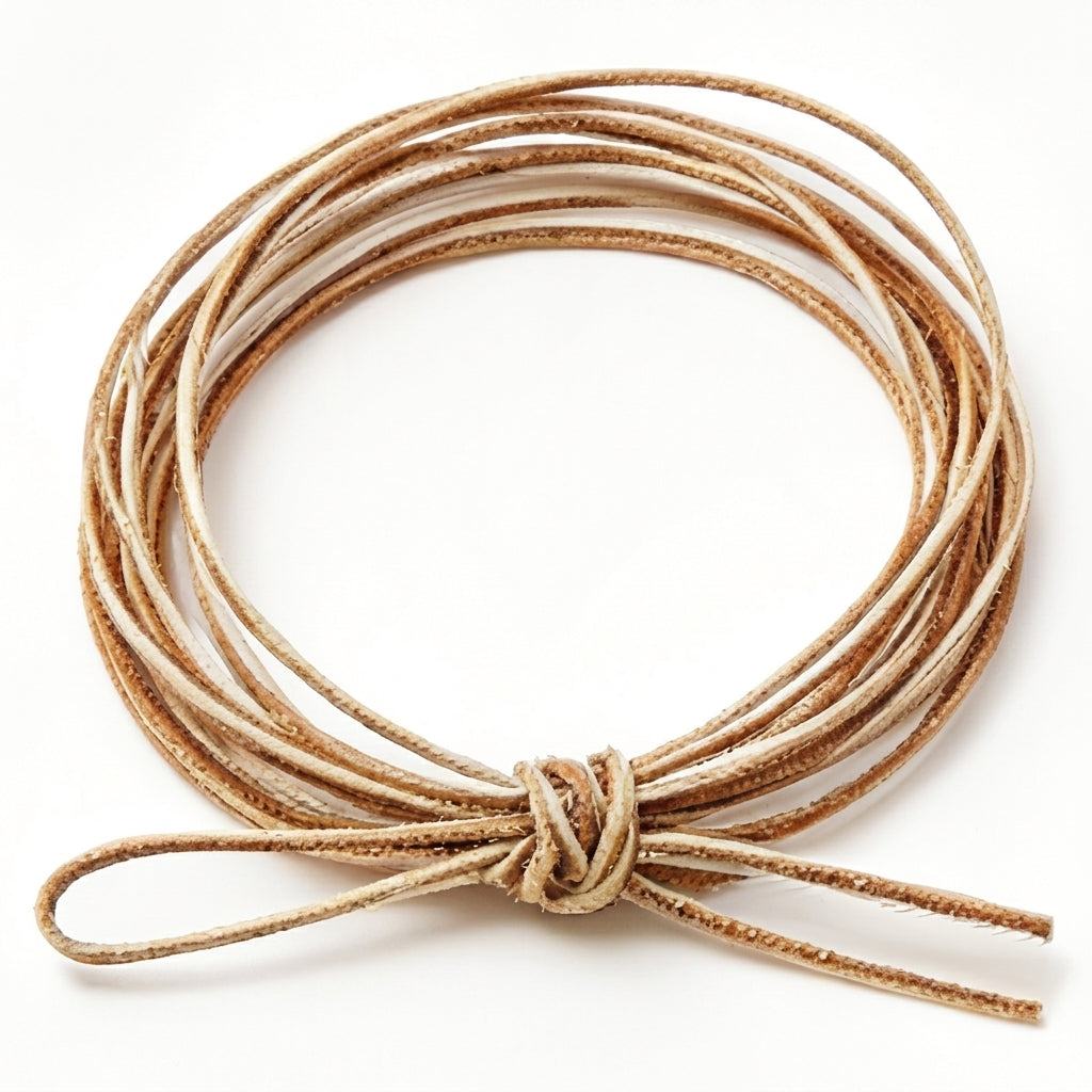 10pcs Natural Minimalist Multi-Strand Leather Cord Bracelet
