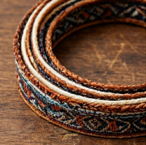 10pcs Earthy Geometric Embroidered Multi-Strand Bracelet